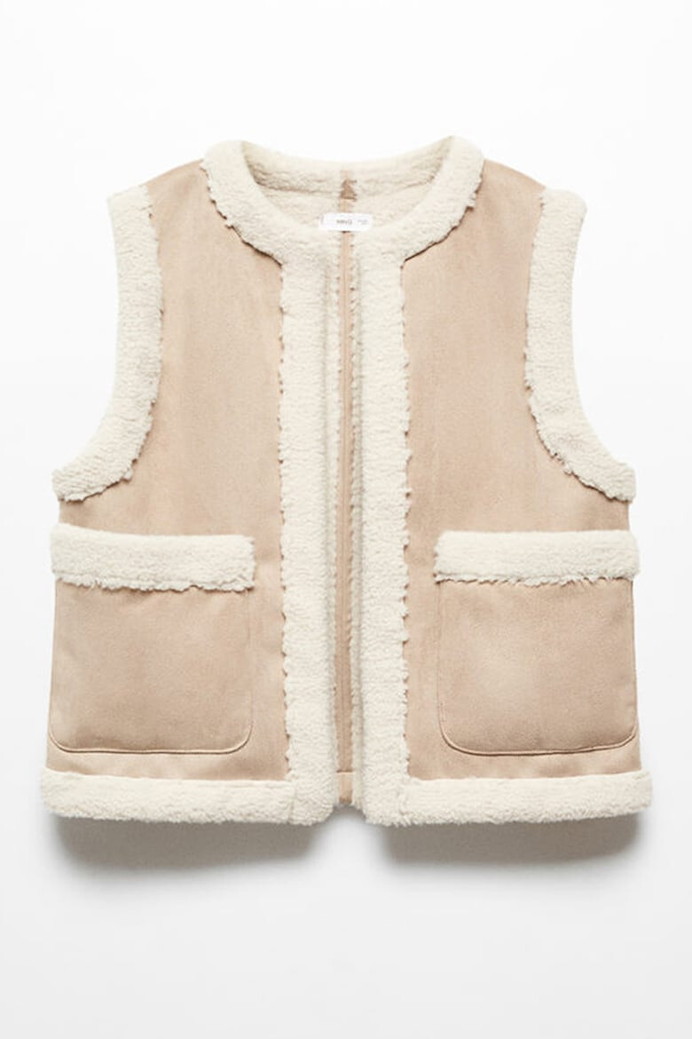 Mango Vesta din blana shearling sintetica - Pled.ro