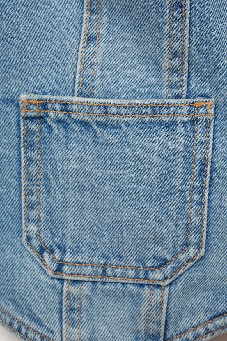 Mango Vesta din denim cu aspect decolorat Farah - Pled.ro