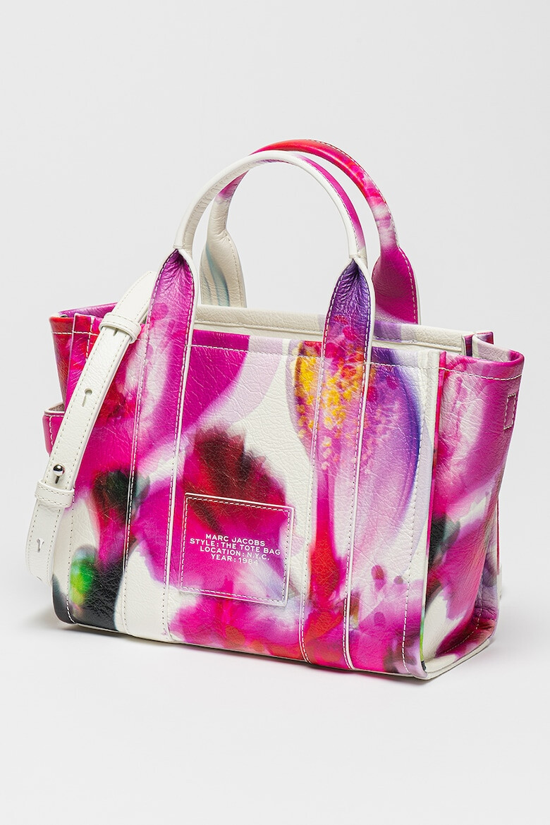 Marc Jacobs Geanta mica tote de piele cu imprimeu floral The Future - Pled.ro