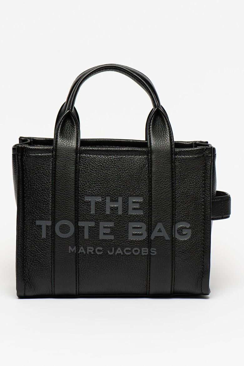 Marc Jacobs Geanta tote mica din piele cu logo - Pled.ro