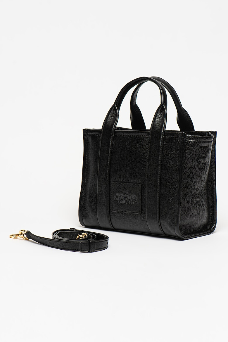 Marc Jacobs Geanta tote mica din piele cu logo - Pled.ro