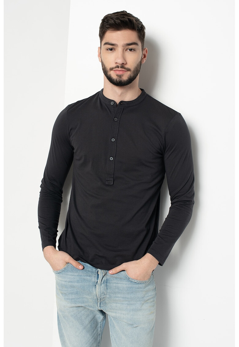 Marc O'Polo Bluza cu decolteu Henley - Pled.ro