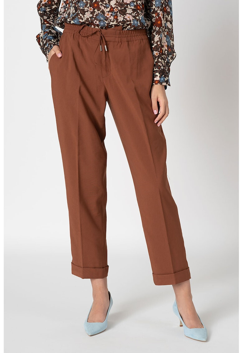 Marc O'Polo Pantaloni crop cu snur in talie - Pled.ro