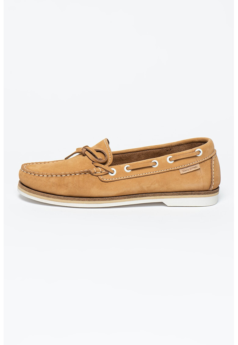 Marc O'Polo Pantofi loafer din piele nabuc cu cusaturi contrastante - Pled.ro