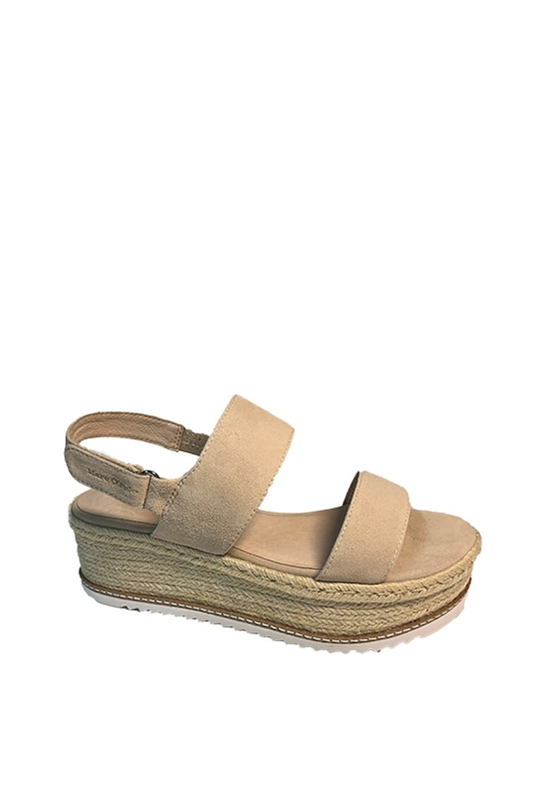 Marc O'Polo Sandale wedge de piele intoarsa - Pled.ro