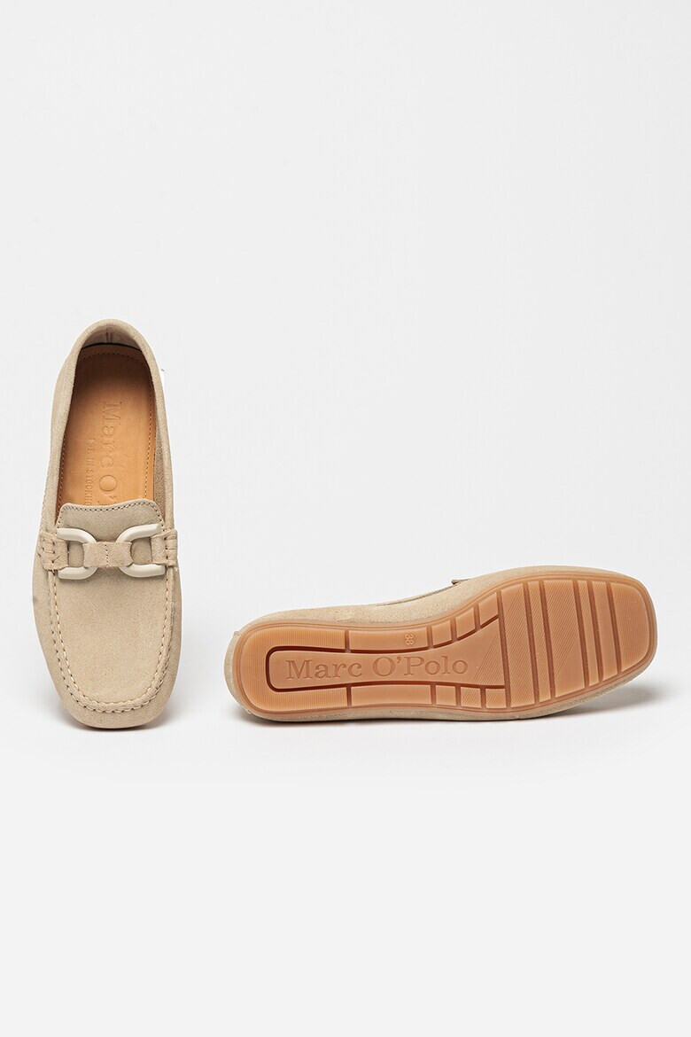 Marc O'Polo Pantofi loafer de piele intoarsa cu logo - Pled.ro