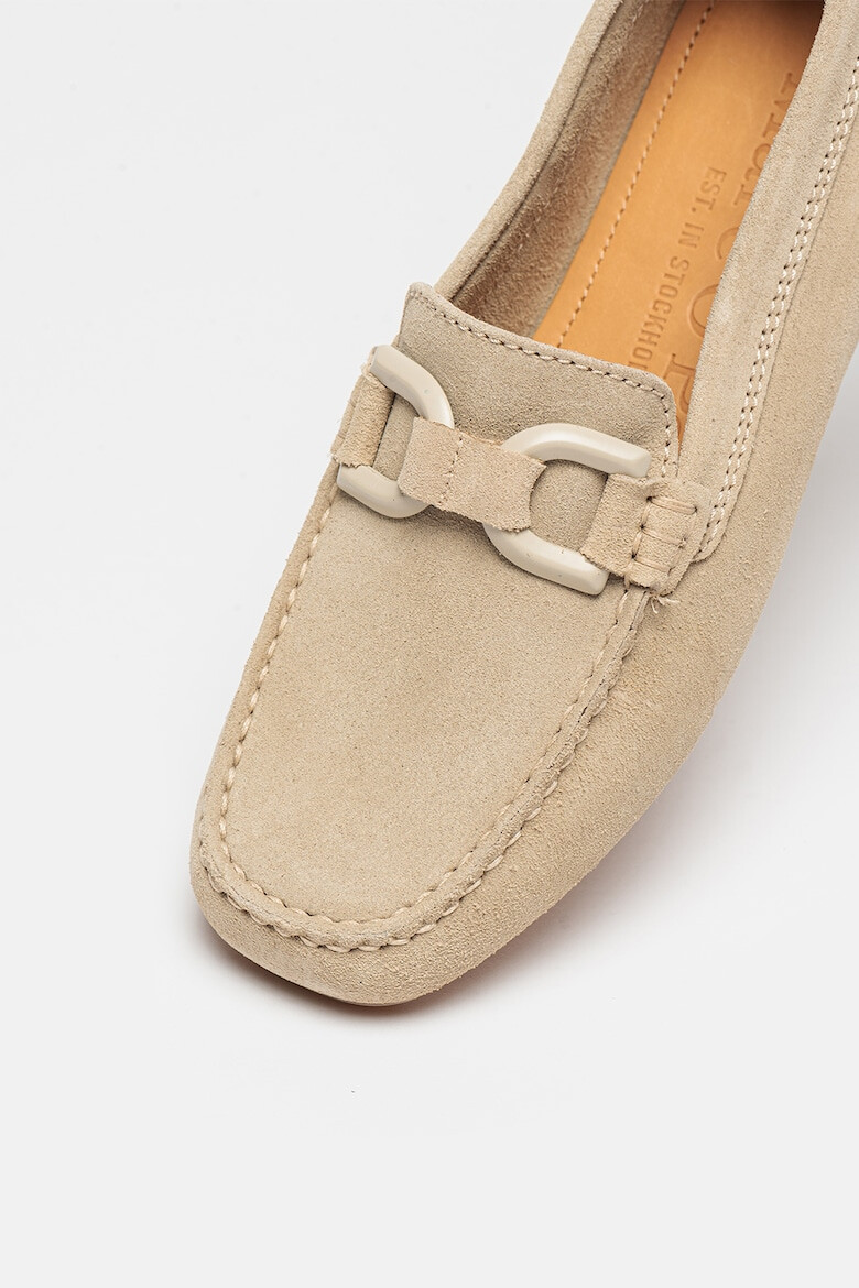 Marc O'Polo Pantofi loafer de piele intoarsa cu logo - Pled.ro