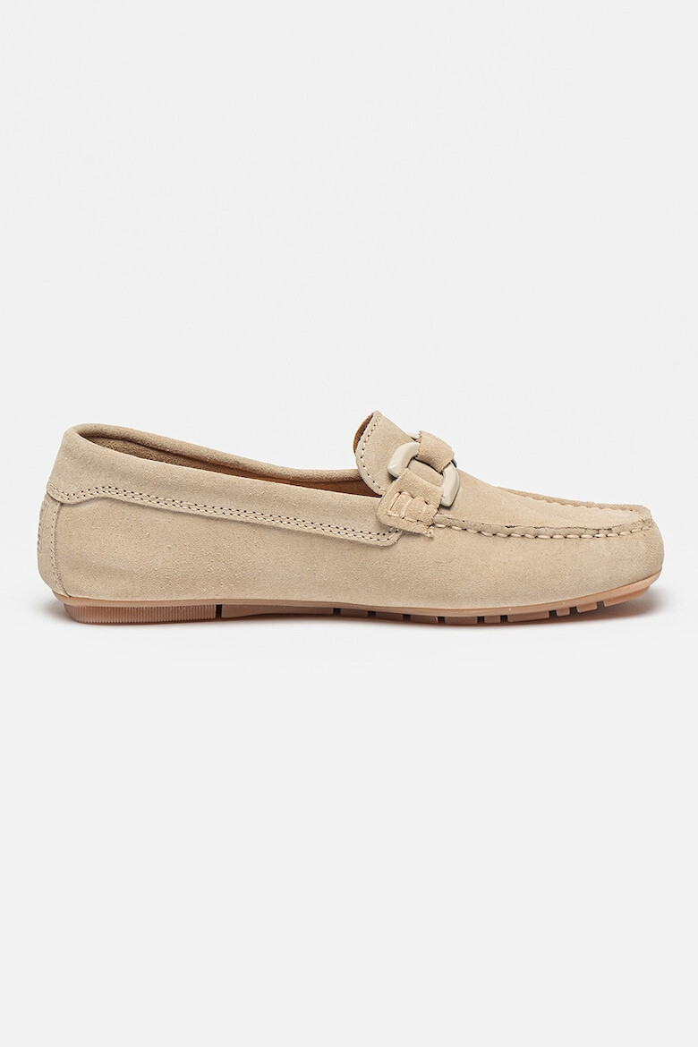 Marc O'Polo Pantofi loafer de piele intoarsa cu logo - Pled.ro