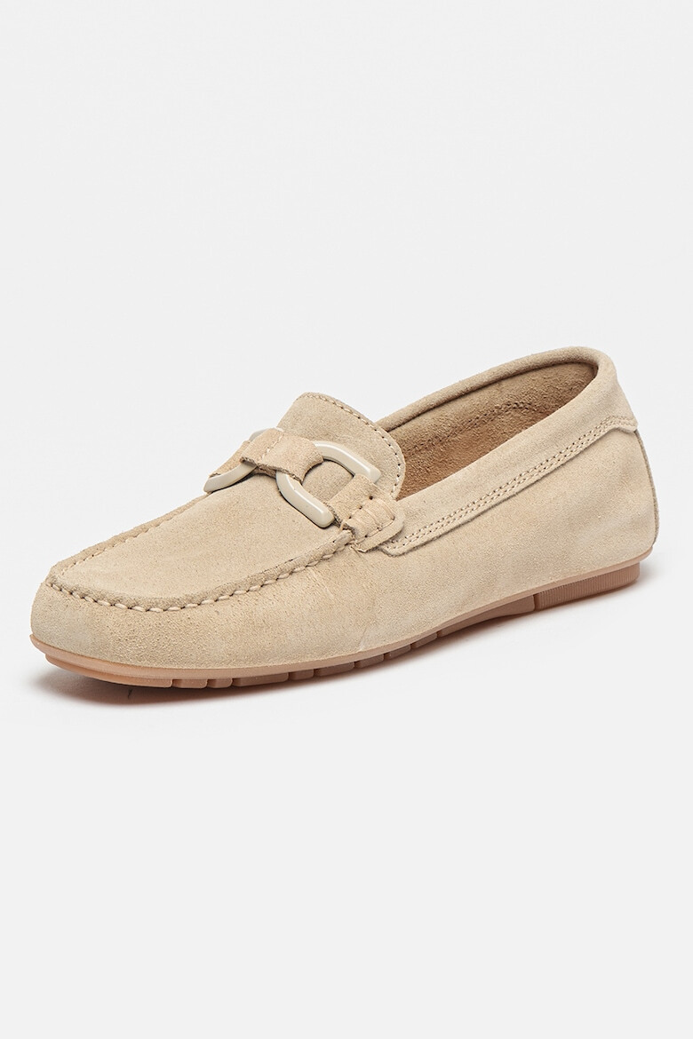 Marc O'Polo Pantofi loafer de piele intoarsa cu logo - Pled.ro