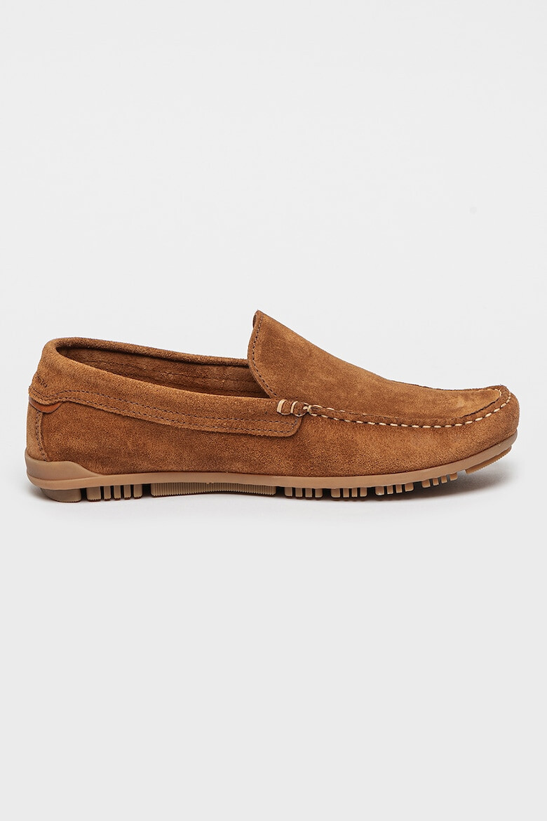 Marc O'Polo Pantofi loafer uni de piele intoarsa - Pled.ro