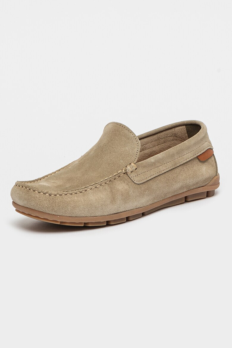 Marc O'Polo Pantofi loafer uni de piele intoarsa - Pled.ro