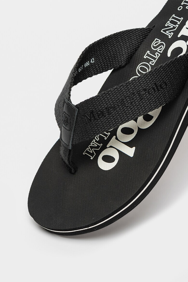 Marc O'Polo Papuci flip-flop cu logo - Pled.ro