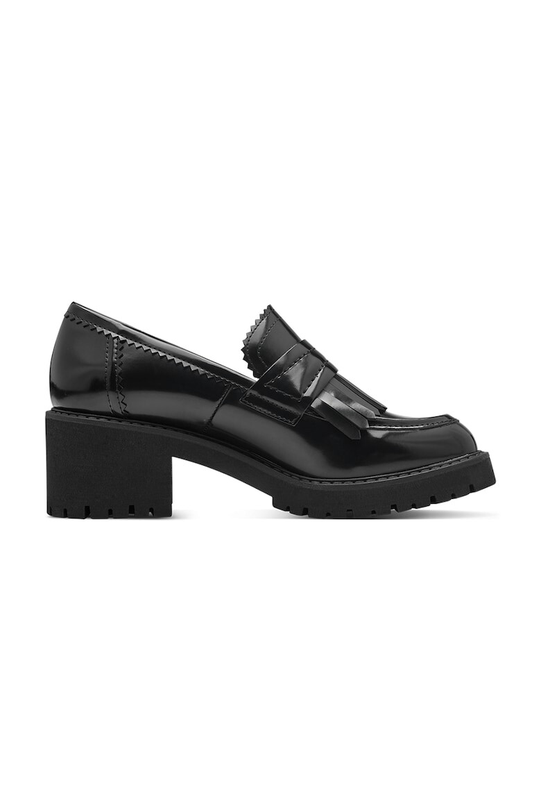 Marco Tozzi Pantofi loafer de piele ecologica cu toc masiv - Pled.ro