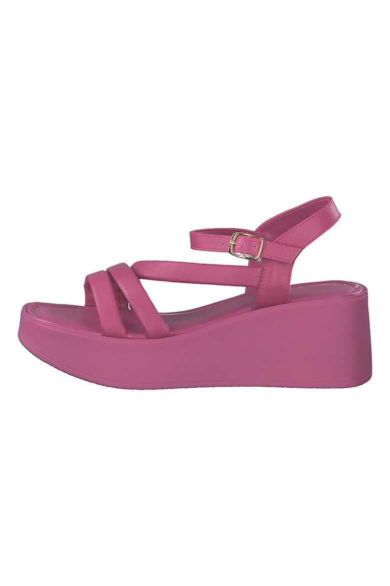 Marco Tozzi Sandale wedge de piele - Pled.ro