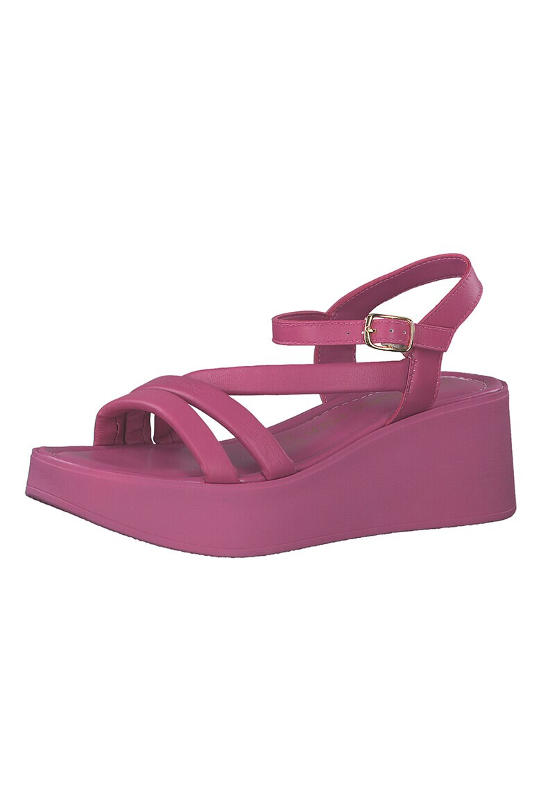 Marco Tozzi Sandale wedge de piele - Pled.ro