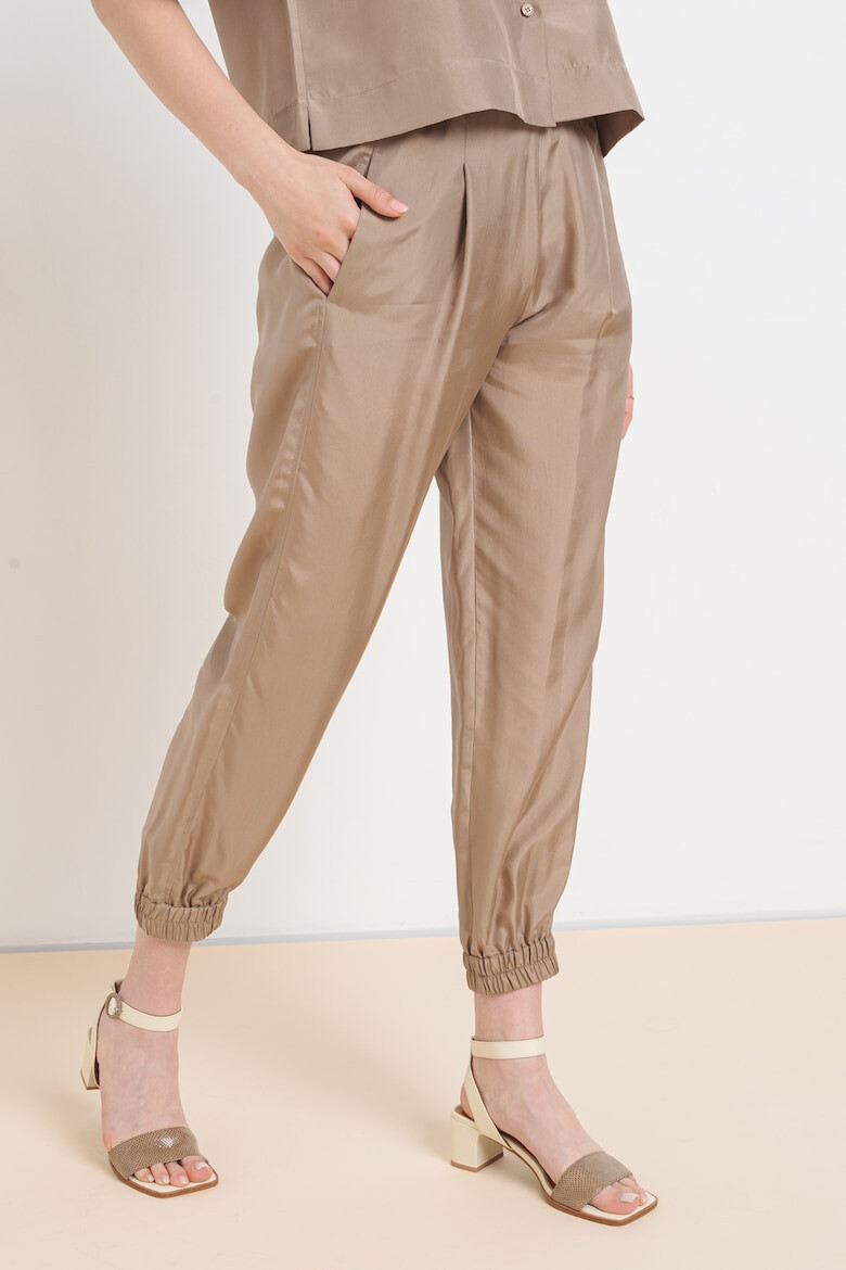 Marella Pantaloni crop cu talie ajustabila - Pled.ro