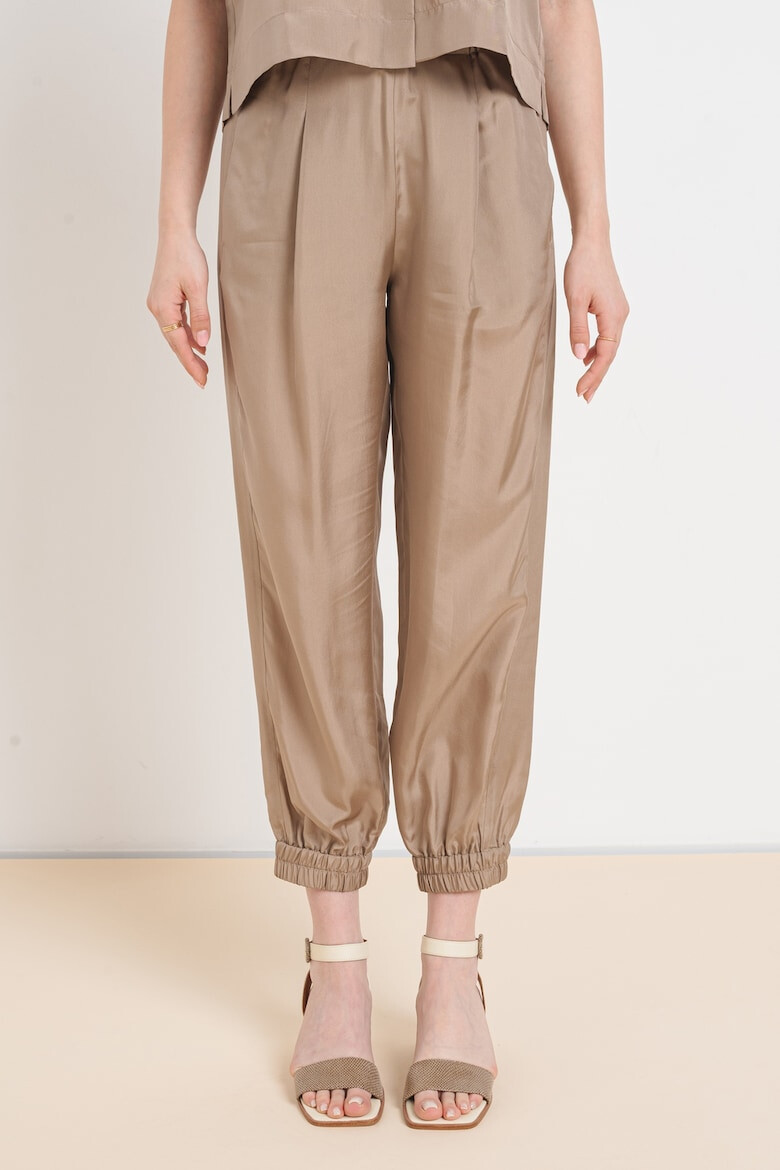 Marella Pantaloni crop cu talie ajustabila - Pled.ro