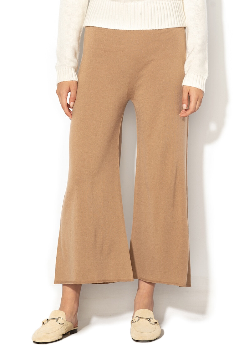 Marella Pantaloni crop de lana cu croiala ampla Canoa - Pled.ro