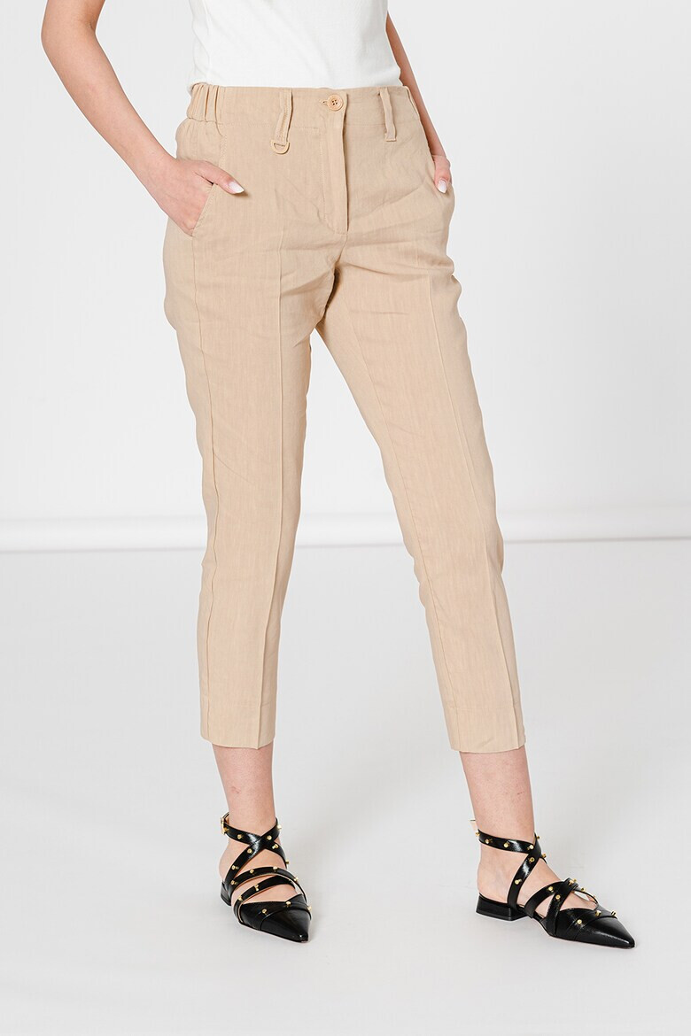 Marella Pantaloni crop din amestec de in Stizza - Pled.ro