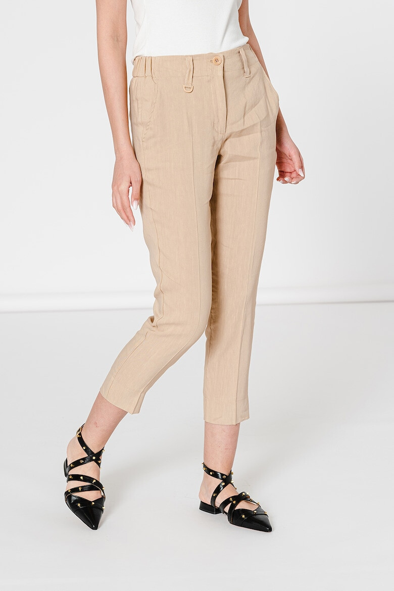 Marella Pantaloni crop din amestec de in Stizza - Pled.ro