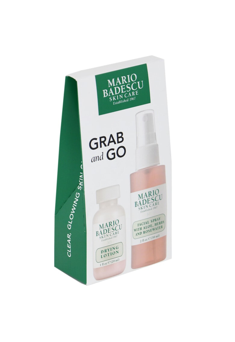 Mario Badescu Set Grab and Go Duo: Tratament lotiune Drying 29 ml + Spray de fata 59 ml - Pled.ro