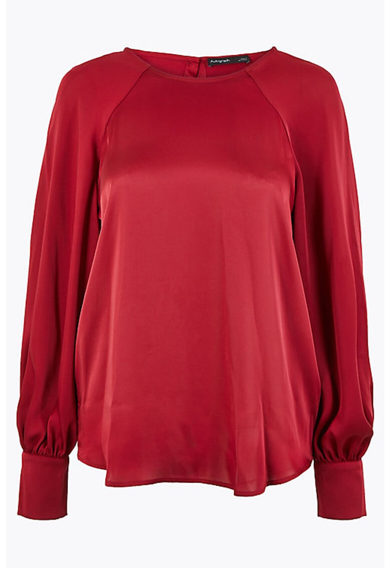 Marks & Spencer Bluza cu maneci raglan si aspect de satin - Pled.ro