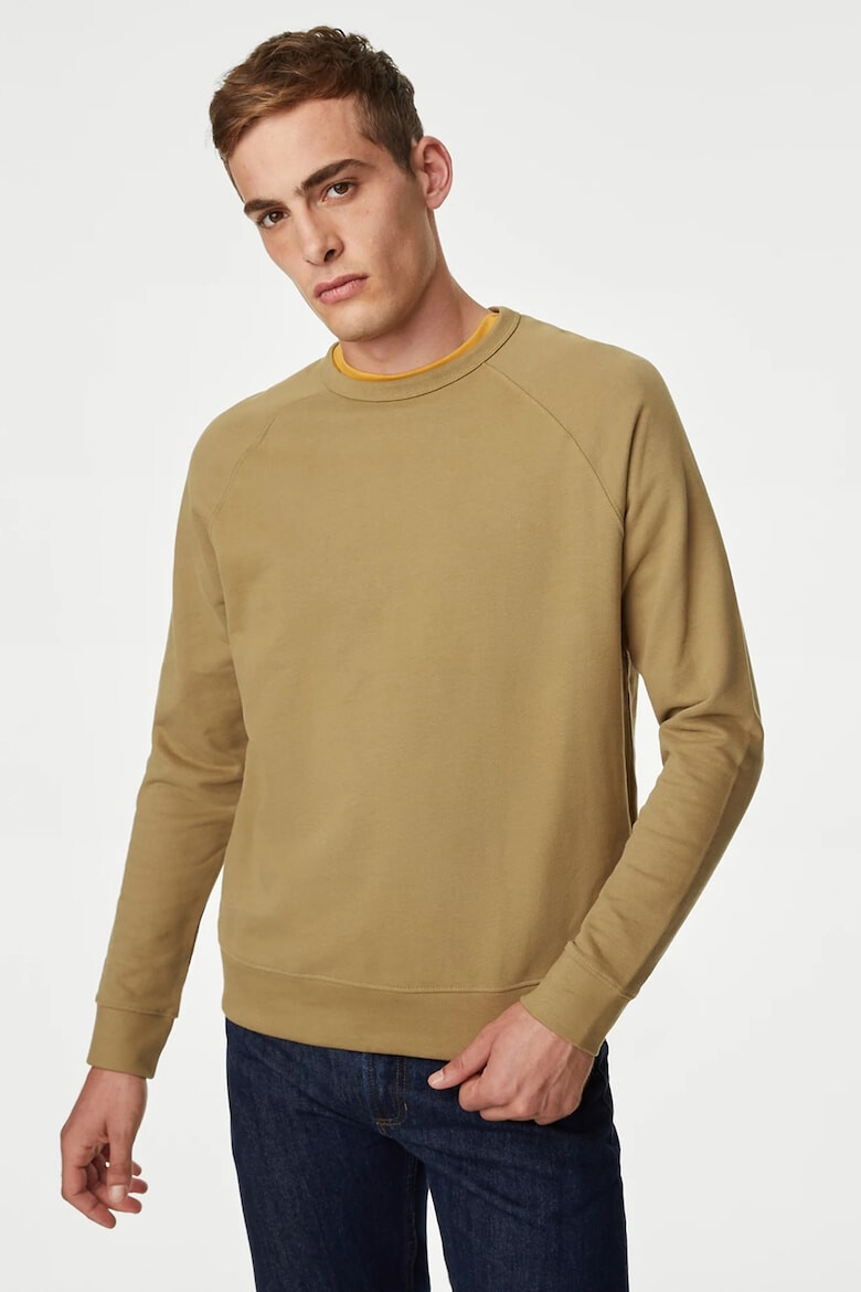 Marks & Spencer Bluza de trening cu decolteu la baza gatului si maneci raglan - Pled.ro