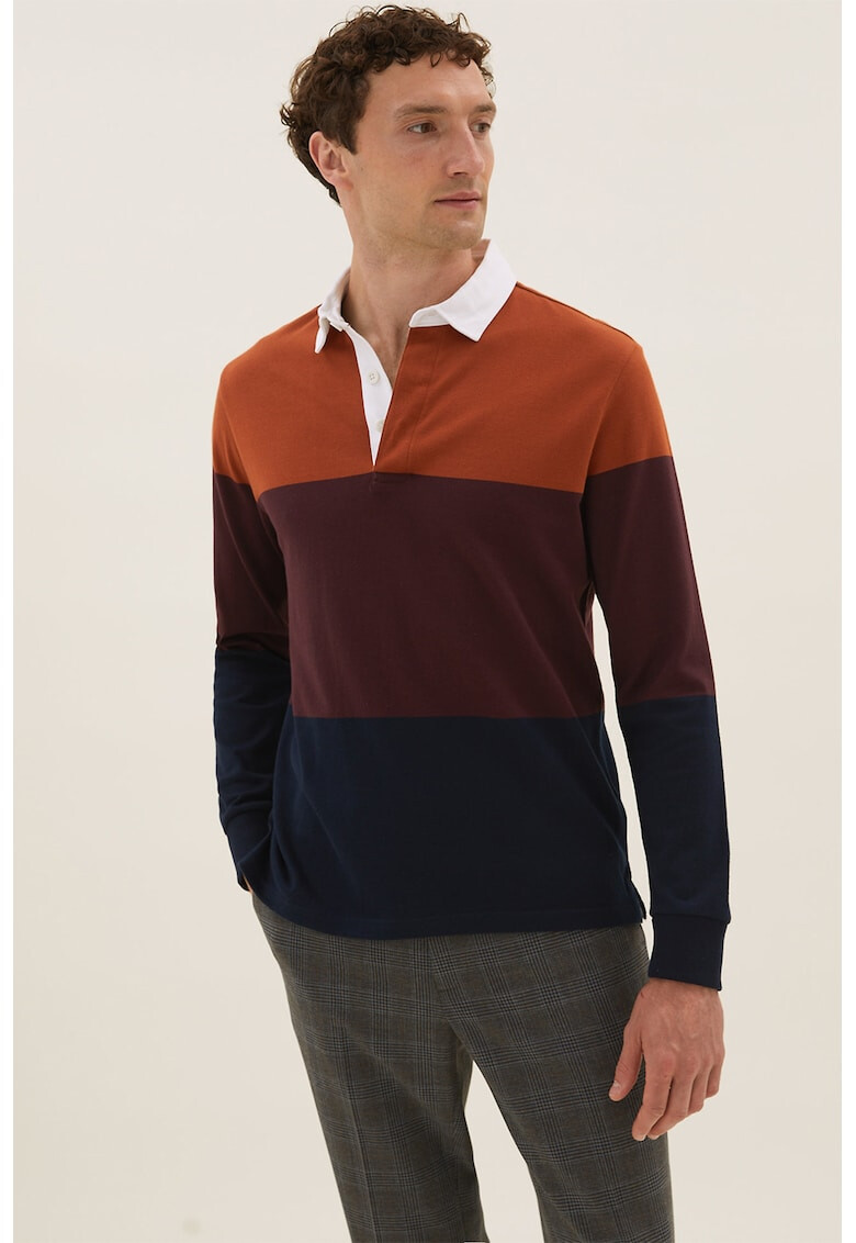 Marks & Spencer Bluza polo cu model colorblock - Pled.ro