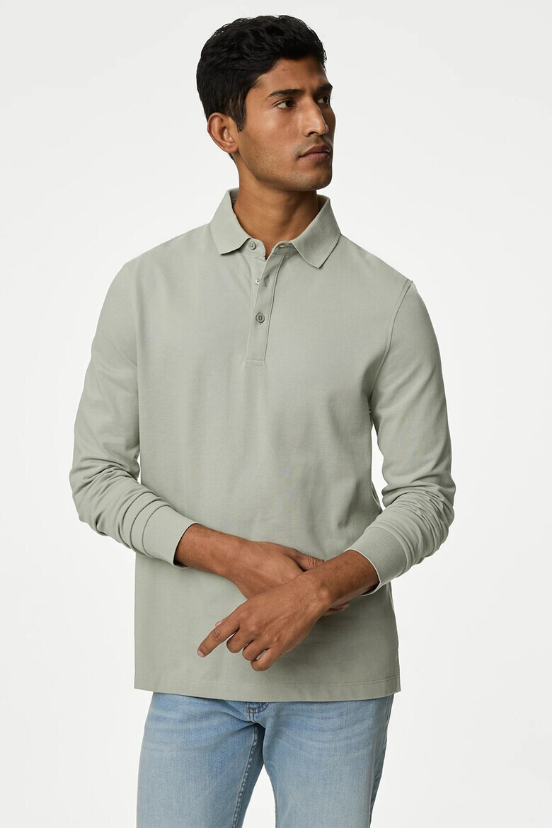 Marks & Spencer Bluza polo din bumbac pique - Pled.ro