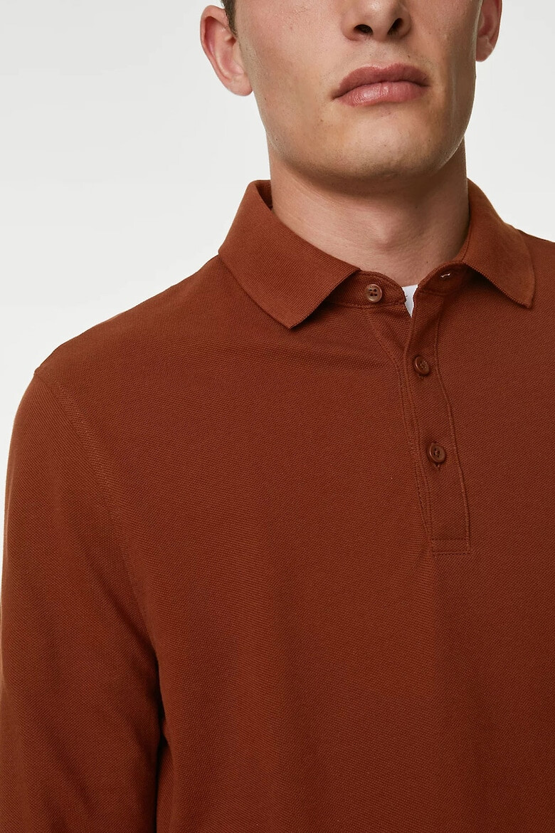 Marks & Spencer Bluza polo din pique de bumbac - Pled.ro