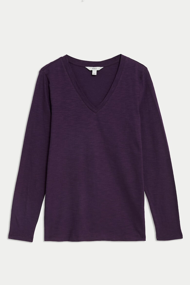 Marks & Spencer Bluza uni cu decolteu in V - Pled.ro