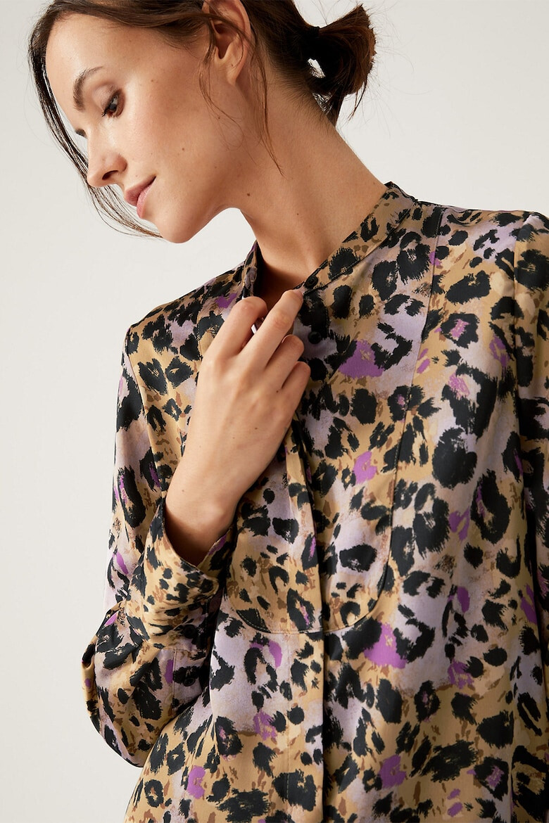 Marks & Spencer Camasa cu animal print si guler Mao - Pled.ro