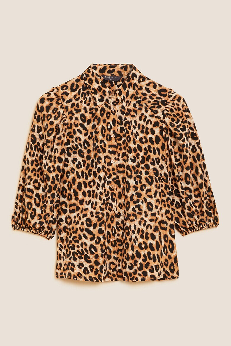 Marks & Spencer Camasa cu animal print si maneci bufante - Pled.ro