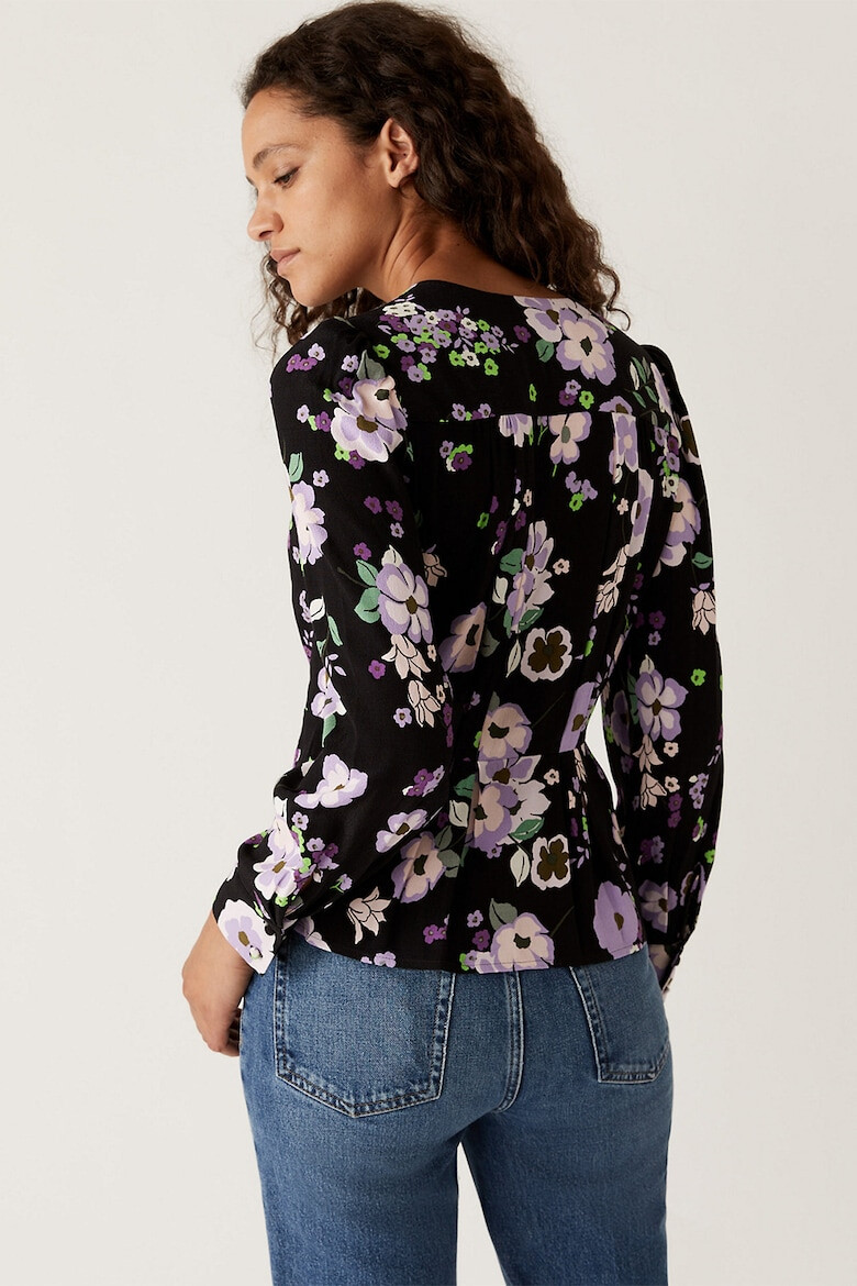 Marks & Spencer Camasa cu decolteu in V si model floral - Pled.ro