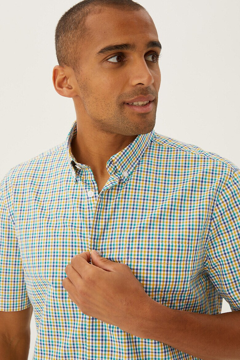 Marks & Spencer Camasa din bumbac cu model gingham - Pled.ro