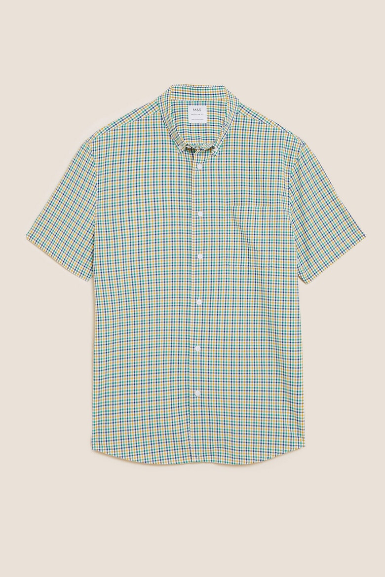 Marks & Spencer Camasa din bumbac cu model gingham - Pled.ro