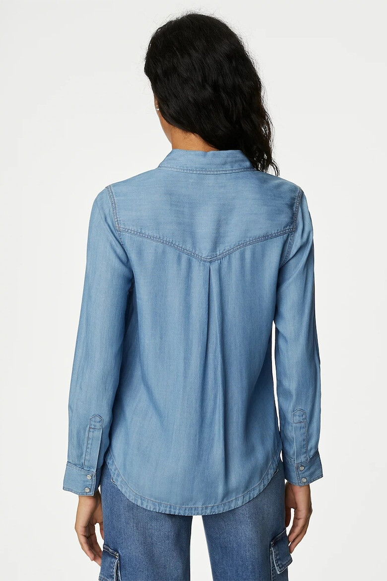 Marks & Spencer Camasa din lyocell cu aspect de denim - Pled.ro