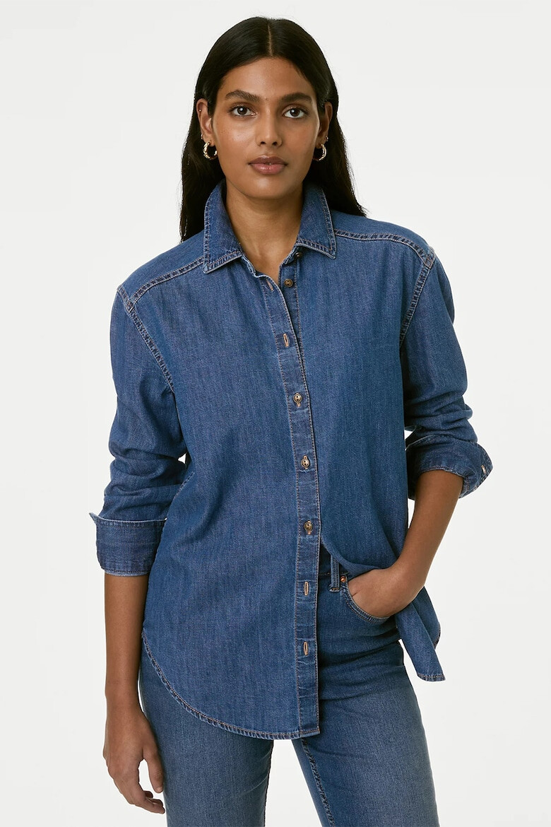 Marks & Spencer Camasa relaxed fit de denim - Pled.ro