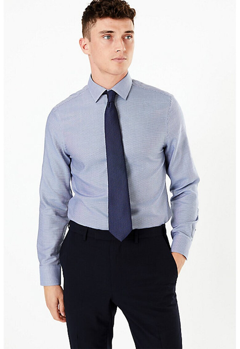 Marks & Spencer Camasa slim fit cu model discret - Pled.ro