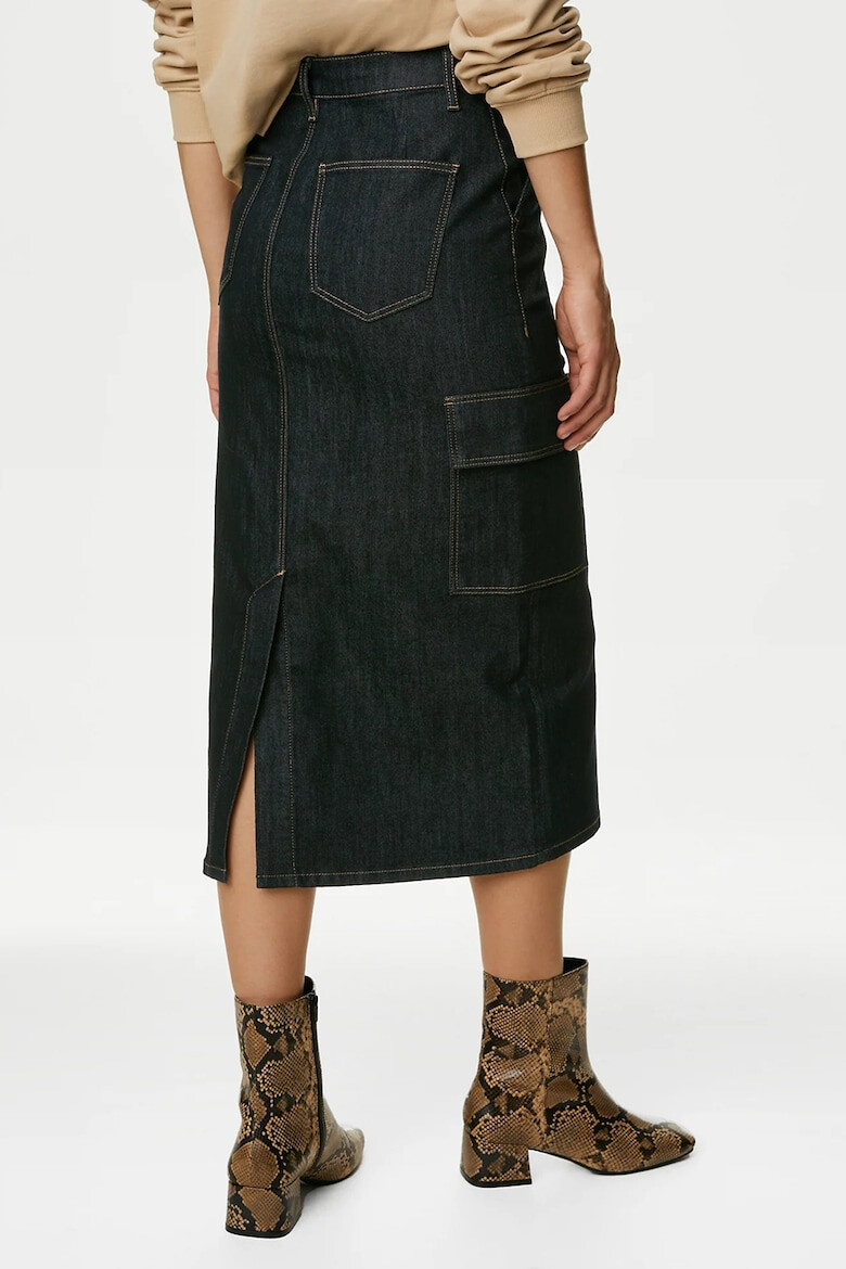 Marks & Spencer Fusta midi din denim - Pled.ro