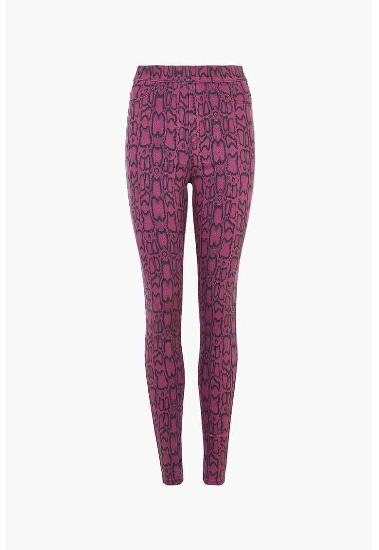 Marks & Spencer Jeggings cu talie inalta si model piele de sarpe - Pled.ro