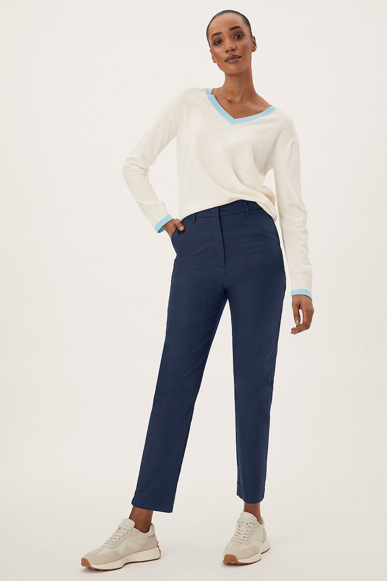 Marks & Spencer Pantaloni crop cu croiala conica si talie inalta - Pled.ro