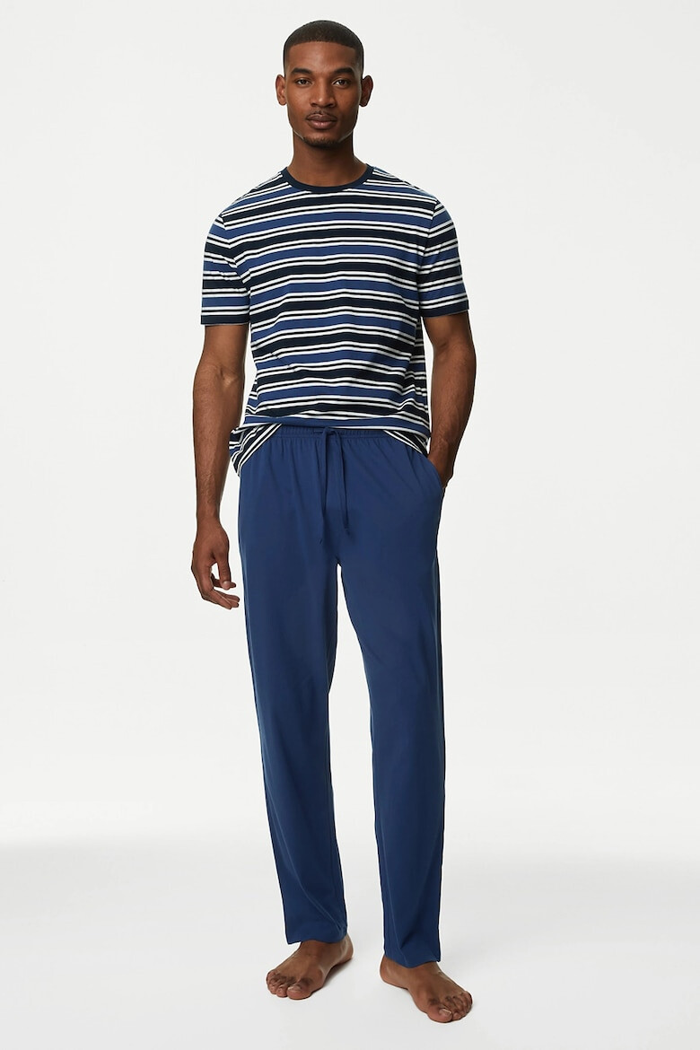 Marks & Spencer Pantaloni de bumbacx in dungi - Pled.ro