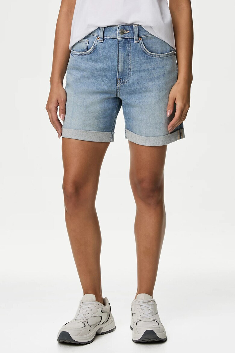 Marks & Spencer Pantaloni scurti de denim cu talie medie - Pled.ro