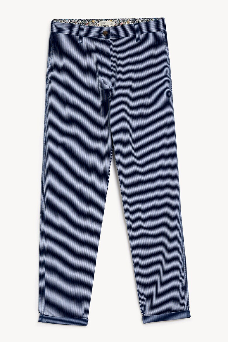 Marks & Spencer Pantaloni slim fit cu model in dungi - Pled.ro