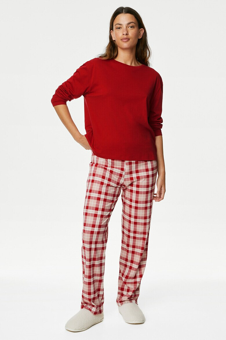 Marks & Spencer Pijama cu pantaloni in carouri - Pled.ro