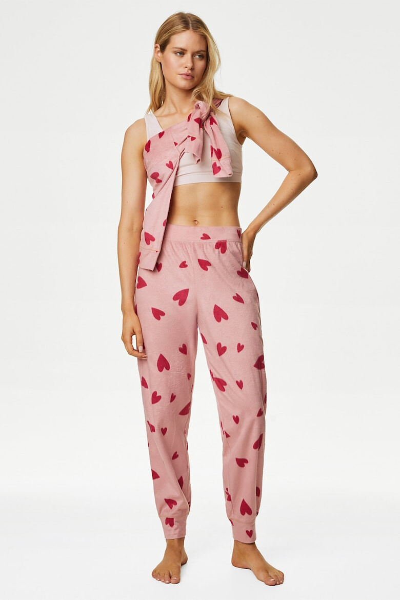 Marks & Spencer Pijama de fleece cu inimi - Pled.ro