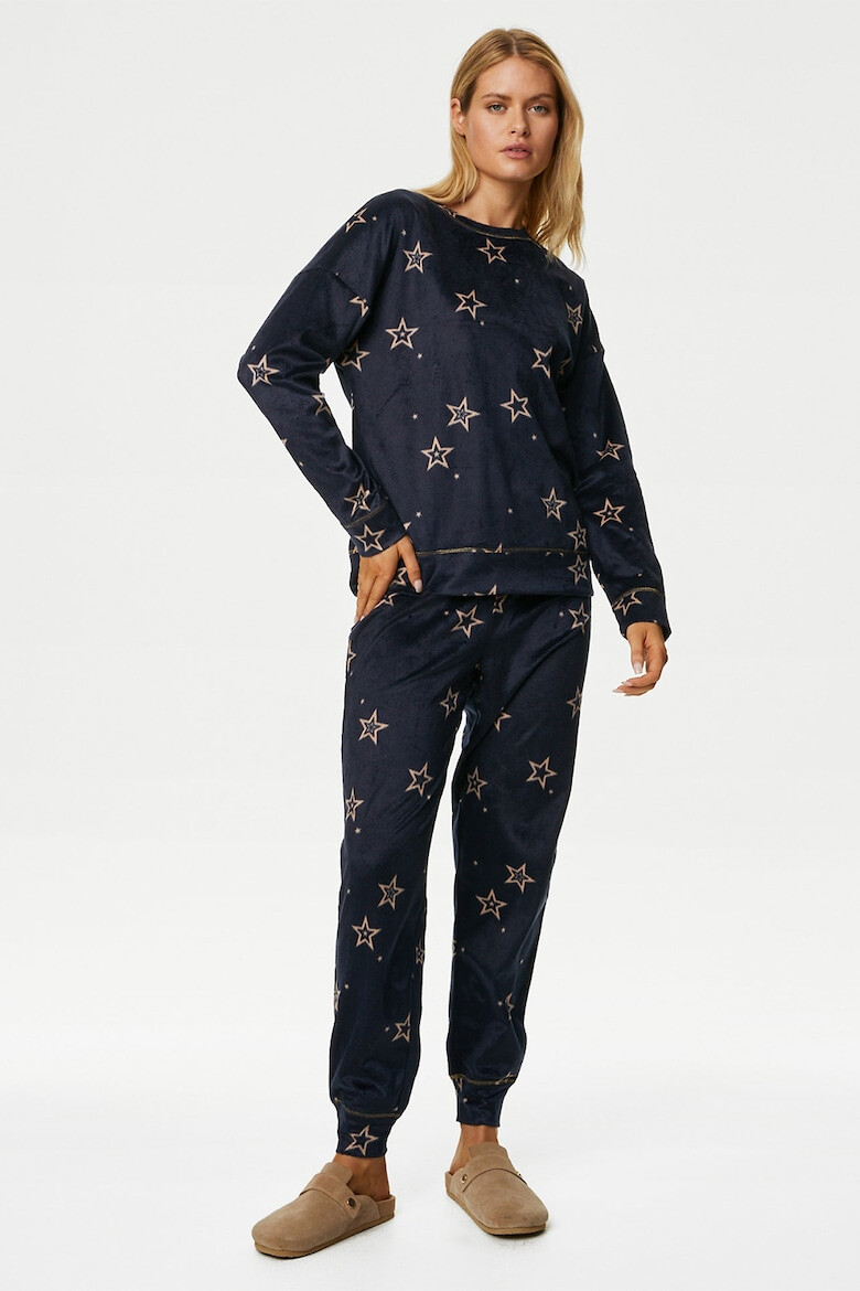 Marks & Spencer Pijama de fleece cu stele - Pled.ro