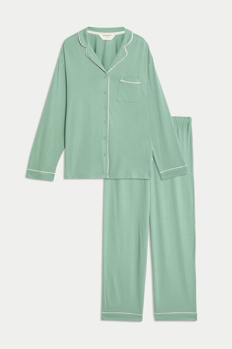 Marks & Spencer Pijama din amestec modal cu maneci lungi - Pled.ro