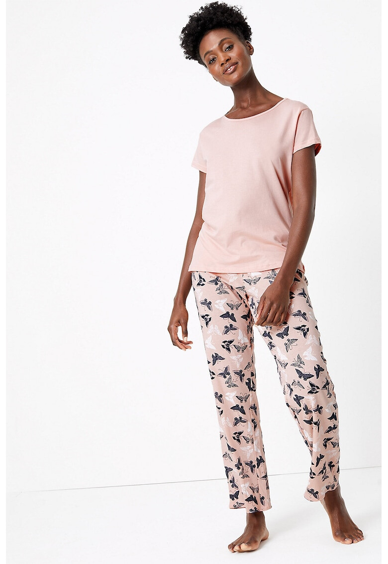 Marks & Spencer Pijama din bumbac - 2 piese - Pled.ro